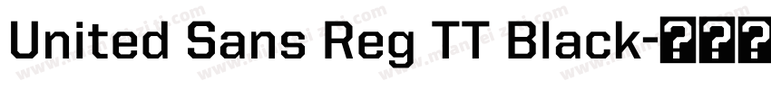 United Sans Reg TT Black字体转换